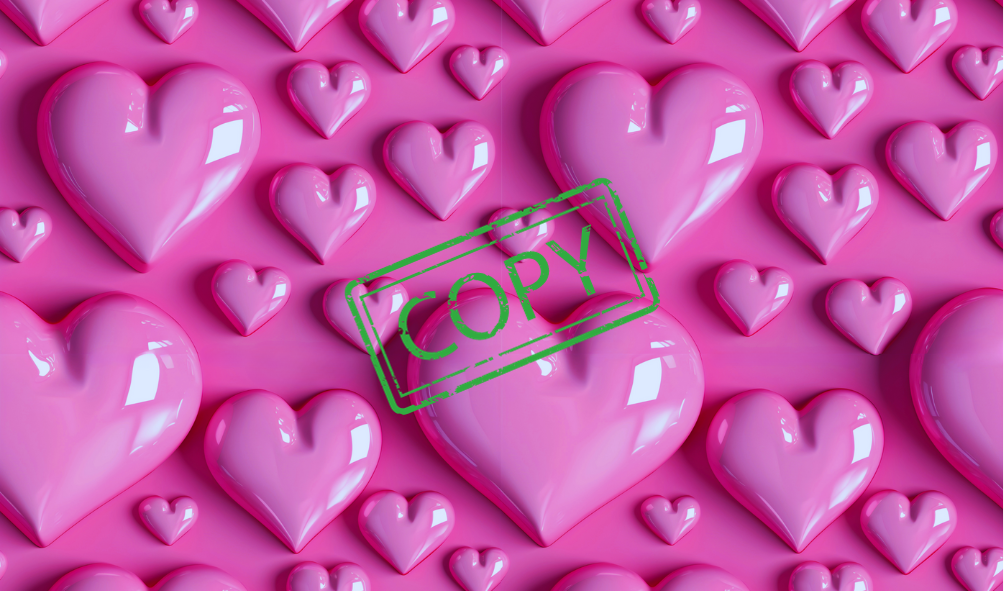 Puffy Pink Hearts 3D