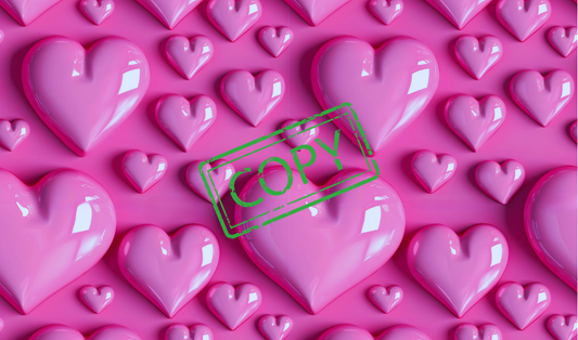 Puffy Pink Hearts 3D