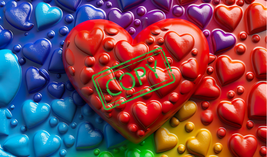 Rainbow hearts